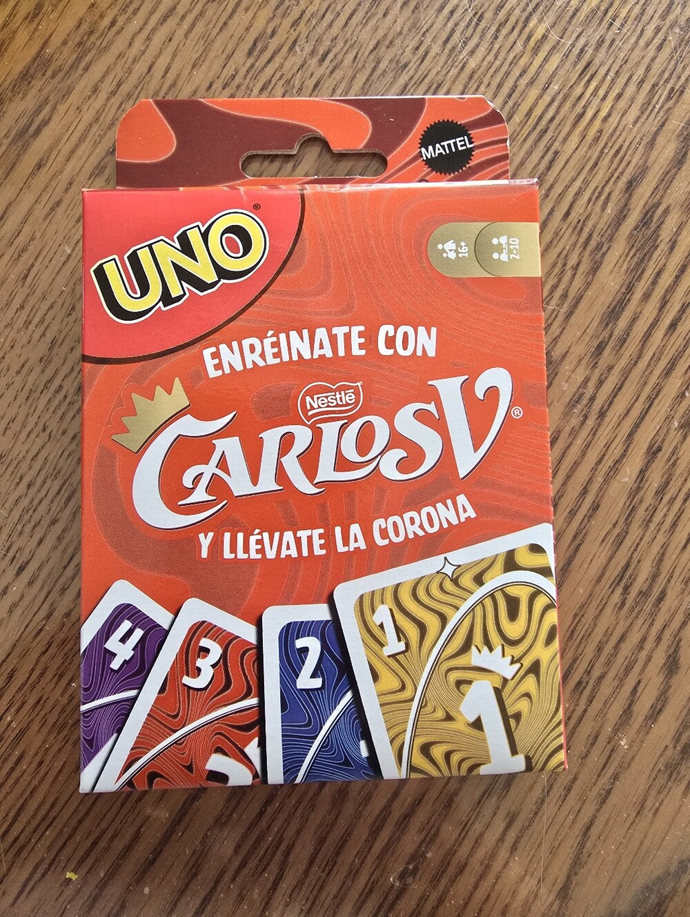 Mattel UNO Carlos V Nestle Card Game Special Edition